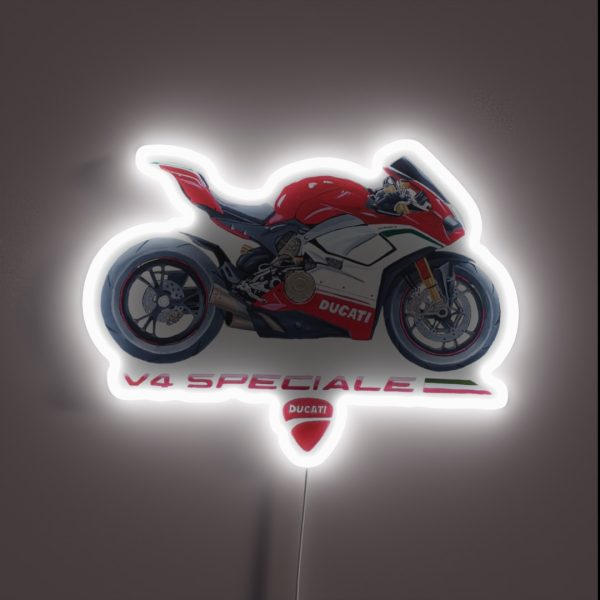 Superbike V4 RGB Neon Sign