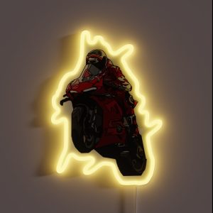 Superbike Wheelie RGB Neon Sign