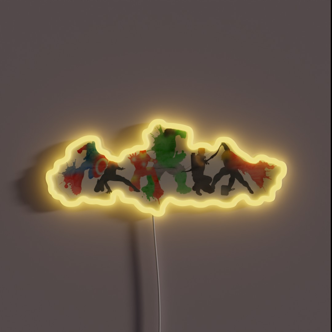 Superheros RGB Neon Sign Superheros RGB Neon Sign