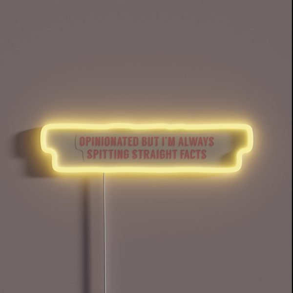 Superm Jopping Mark Lee OPINIONATED BUT I M RGB Neon Sign