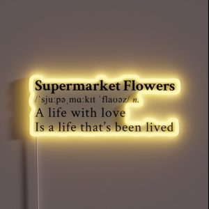 Supermarket Flowers RGB Neon Sign Supermarket Flowers RGB Neon Sign