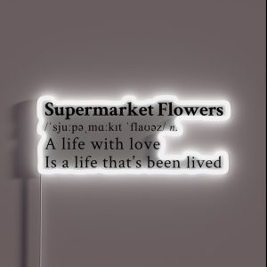 Supermarket Flowers RGB Neon Sign Supermarket Flowers RGB Neon Sign
