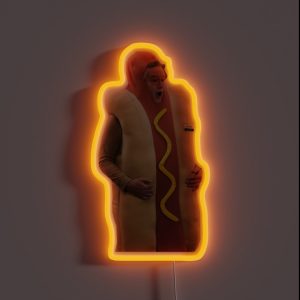 Superstore Glenn Sturgis Hotdog Costume Halloween RGB Neon Sign