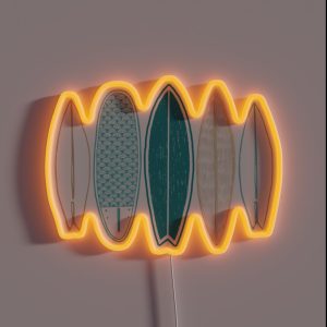 Surfboard RGB Neon Sign Surfboard RGB Neon Sign