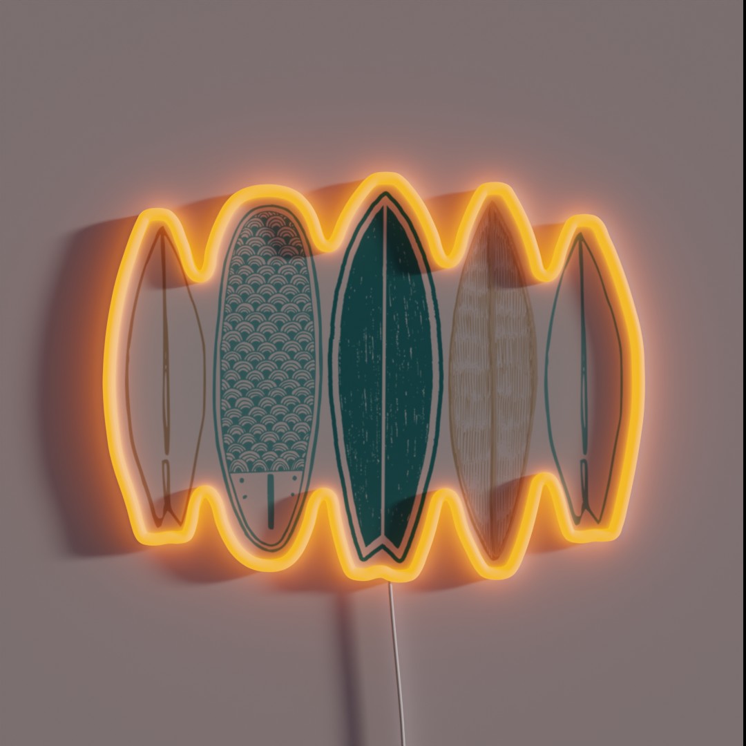 Surfboard RGB Neon Sign Surfboard RGB Neon Sign