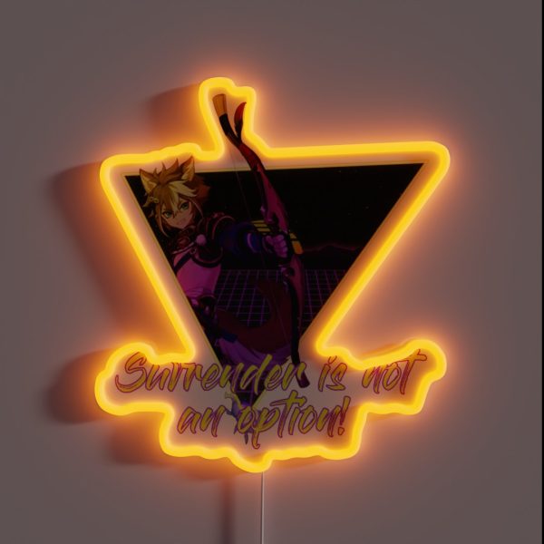Surrender Is Not An Option RGB Neon Sign