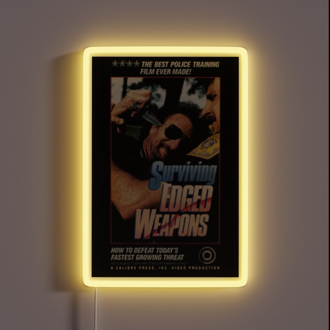 Surviving Edged Weapons RGB Neon Sign Surviving Edged Weapons RGB Neon Sign