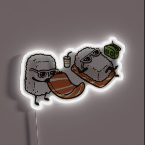Sushi On The Beach RGB Neon Sign
