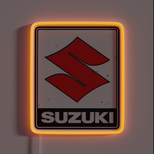 Suzuki Motorcycles Vintage 70 S Logo RGB Neon Sign