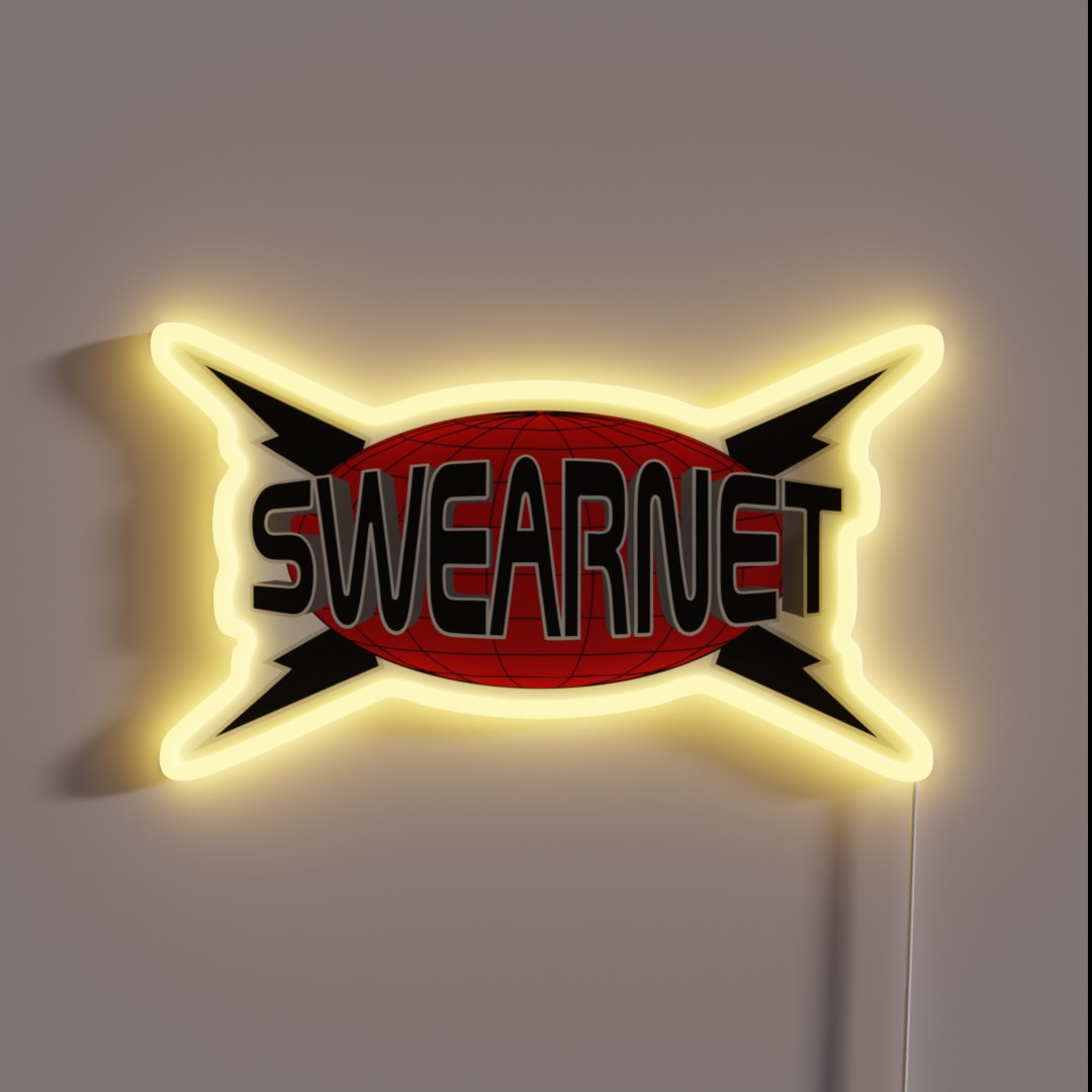 Swearnet Logo RGB Neon Sign Swearnet Logo RGB Neon Sign