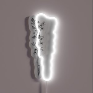 Sword With Vines And Flowers RGB Neon Sign