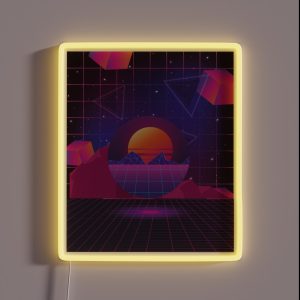 Synthwave Aesthetic RGB Neon Sign