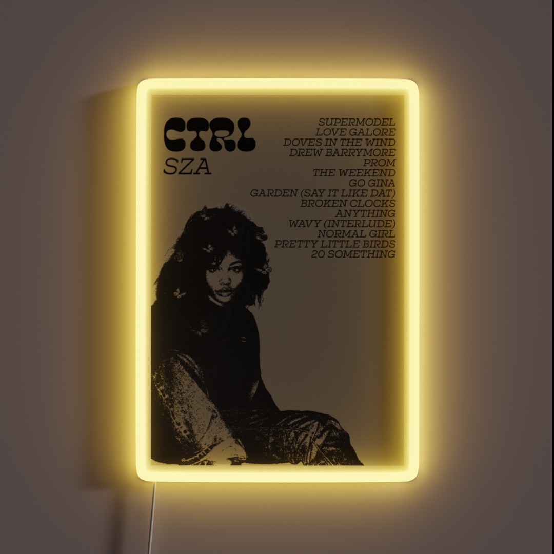 SZA CTRL Poster RGB Neon Sign SZA CTRL Poster RGB Neon Sign