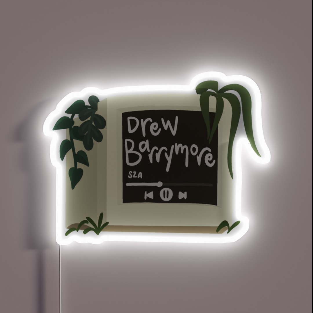 SZA Drew Barrymore RGB Neon Sign SZA Drew Barrymore RGB Neon Sign