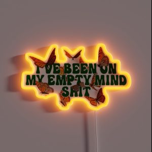 SZA Good Days I Ve Been On My Empty Mind RGB Neon Sign