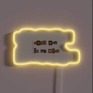 SZA Good Days Lyrics RGB Neon Sign SZA Good Days Lyrics RGB Neon Sign