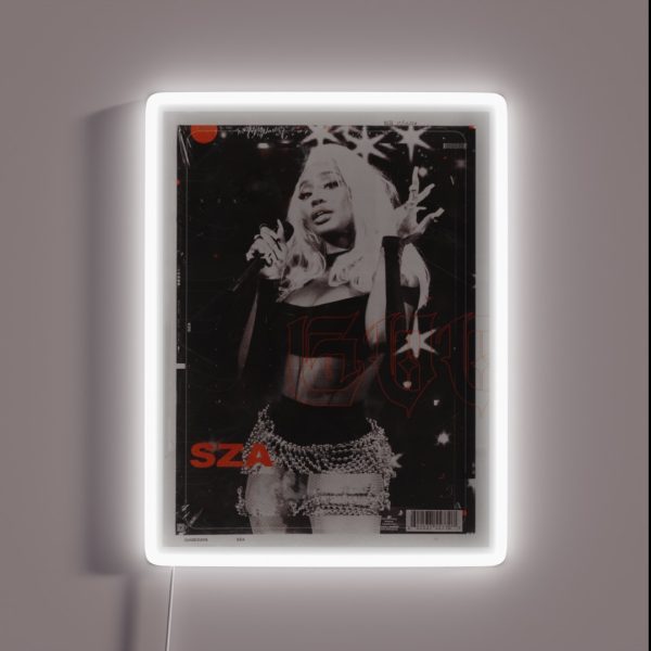 SZA Magazine Poster RGB Neon Sign