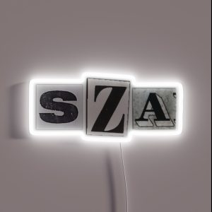 SZA Newspaper Letters RGB Neon Sign SZA Newspaper Letters RGB Neon Sign