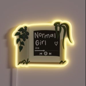 SZA Normal Girl Album RGB Neon Sign SZA Normal Girl Album RGB Neon Sign