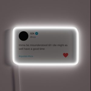 SZA QUOTES RGB Neon Sign
