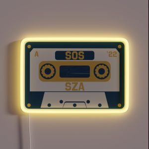 SZA SOS Album Cassette Tape RGB Neon Sign SZA SOS Album Cassette Tape RGB Neon Sign