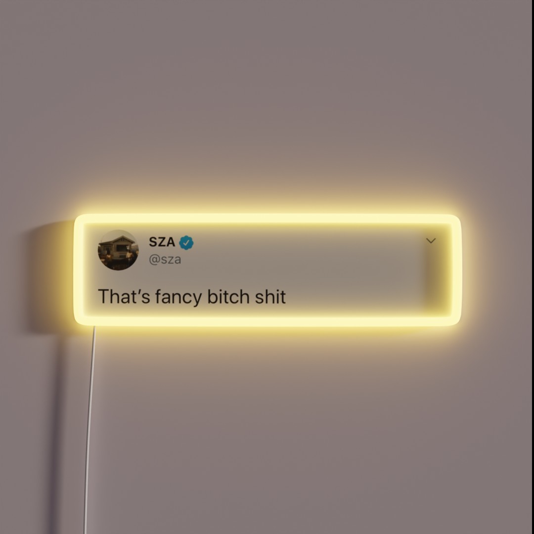Sza Tweet RGB Neon Sign Sza Tweet RGB Neon Sign