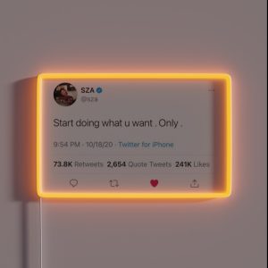 Sza Twitter Quote RGB Neon Sign