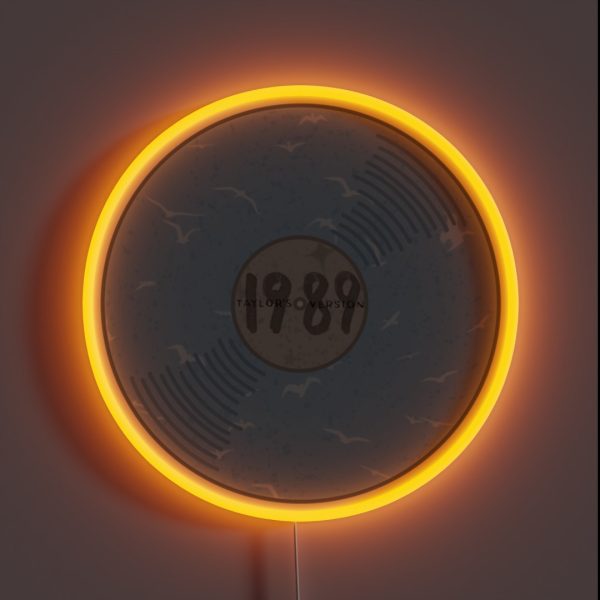 T Swift Taylor 1989 Album Vinyl Music RGB Neon Sign