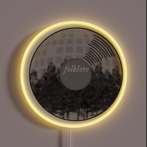 T Swift Taylor Folklore Vinyl Music Album RGB Neon Sign