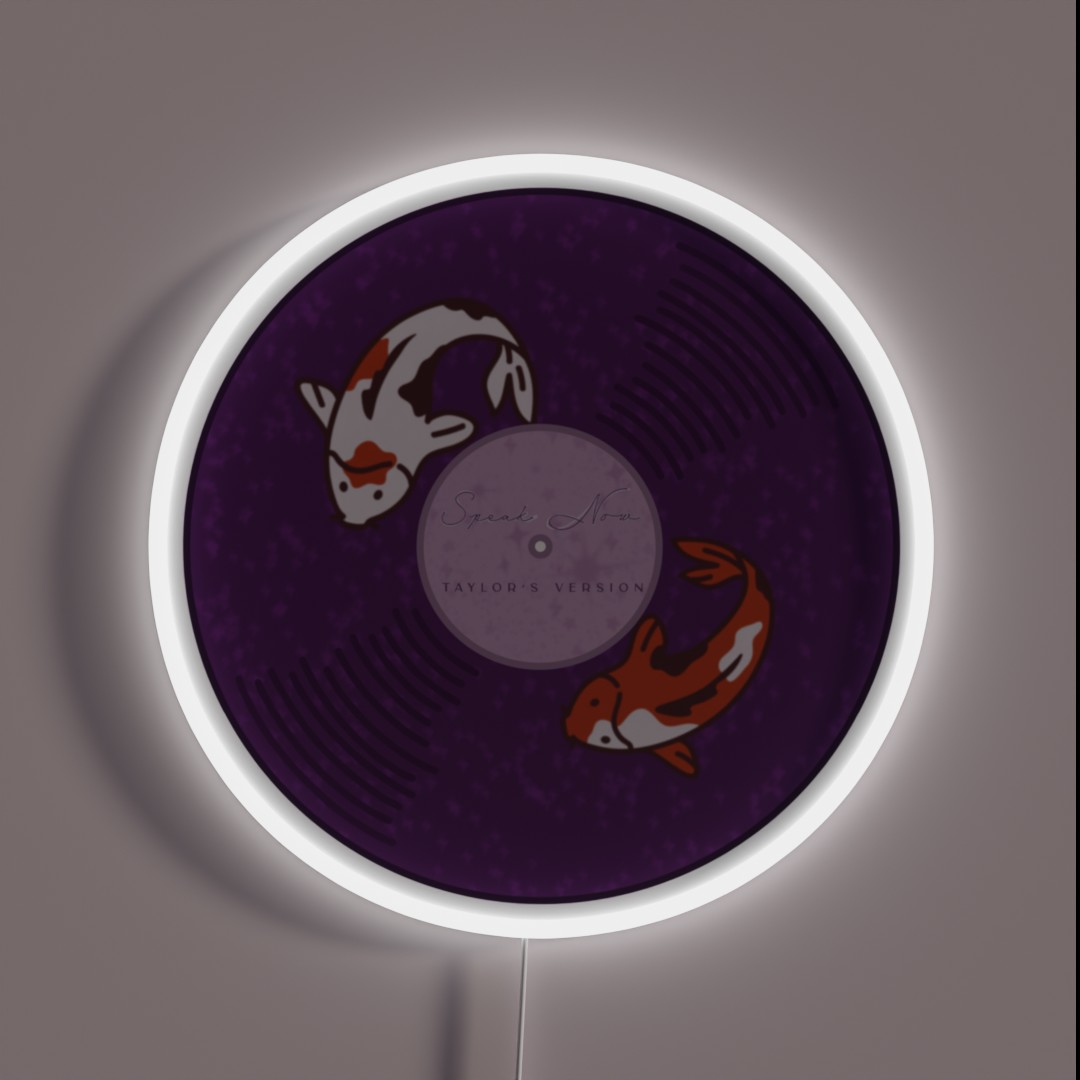 T Swift Taylor Speak Now Album Vinyl Music RGB Neon Sign T Swift Taylor Speak Now Album Vinyl Music RGB Neon Sign