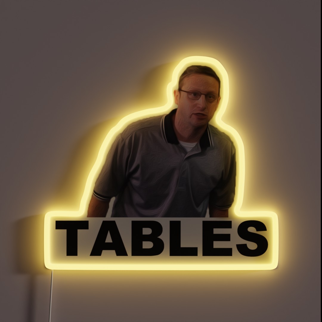 TABLES I Think You Should Leave RGB Neon Sign TABLES I Think You Should Leave RGB Neon Sign