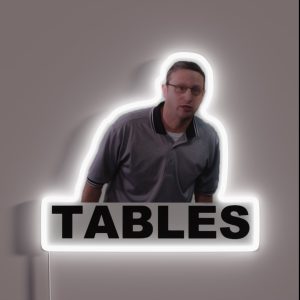 TABLES I Think You Should Leave RGB Neon Sign TABLES I Think You Should Leave RGB Neon Sign