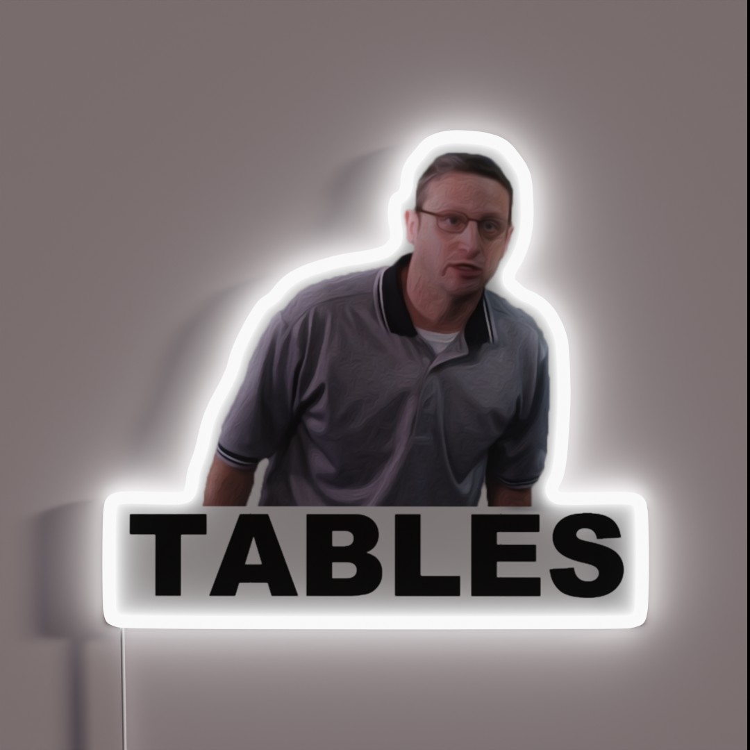 TABLES I Think You Should Leave RGB Neon Sign TABLES I Think You Should Leave RGB Neon Sign