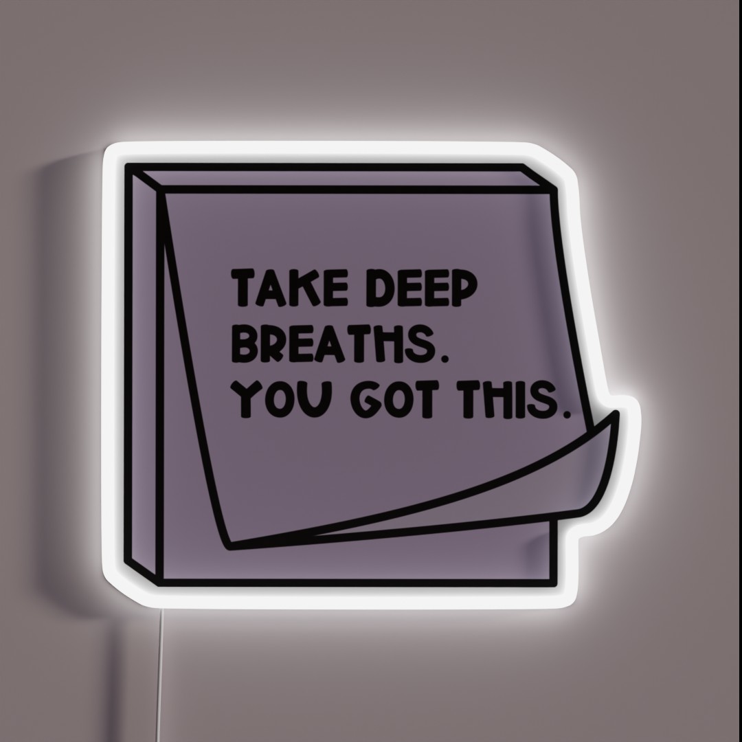 Take Deep Breaths RGB Neon Sign Take Deep Breaths RGB Neon Sign
