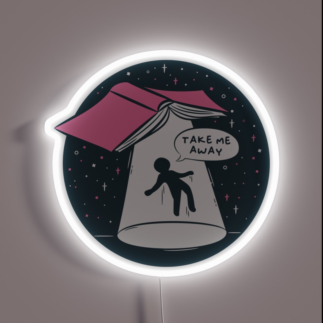 Take Me Away RGB Neon Sign Take Me Away RGB Neon Sign