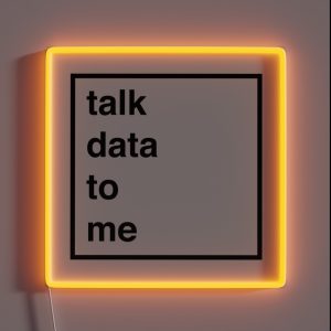 Talk Data To Me RGB Neon Sign