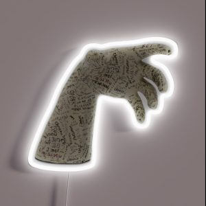 TALK TO ME Party Hand RGB Neon Sign