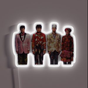 Talking Heads Members Transparent RGB Neon Sign