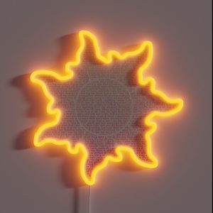 Tangled Sun At Last I See The Light RGB Neon Sign