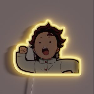 Tanjiro Comic Face RGB Neon Sign