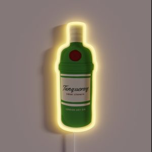 Tanqueray Gin Bottle RGB Neon Sign