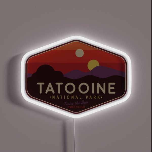 Tatooine National Park Twice The Fun Twice RGB Neon Sign