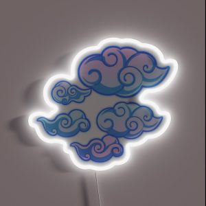 Tattoo Clouds RGB Neon Sign