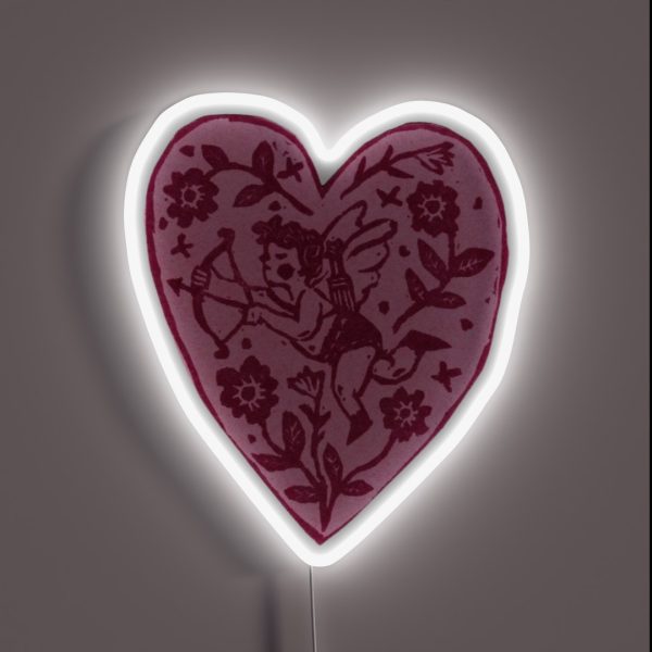 Tattoo Heart RGB Neon Sign