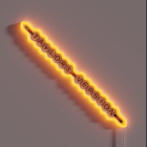 Taylor S Version Beaded Friendship Bracelet RGB Neon Sign