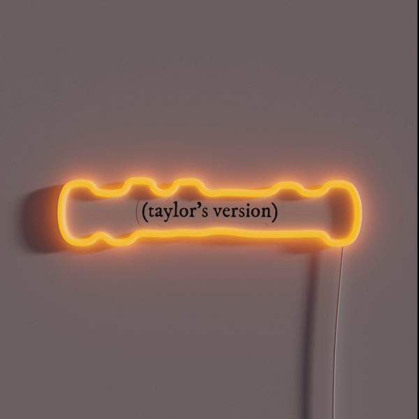 Taylor S Version Black RGB Neon Sign