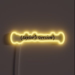 Taylor S Version Inspired RGB Neon Sign