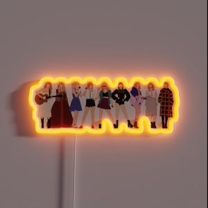 TAYLOR SWIFT 9 ERAS RGB Neon Sign