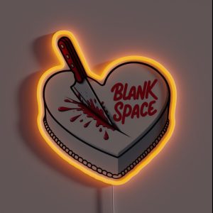 Taylor Swift Blank Space Cake RGB Neon Sign