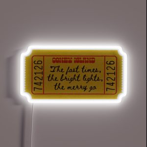 Taylor Swift Coney Island RGB Neon Sign